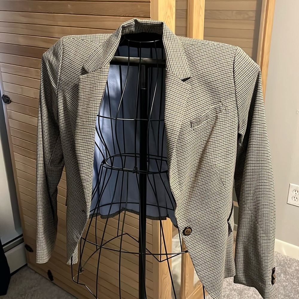 British khaki blazer